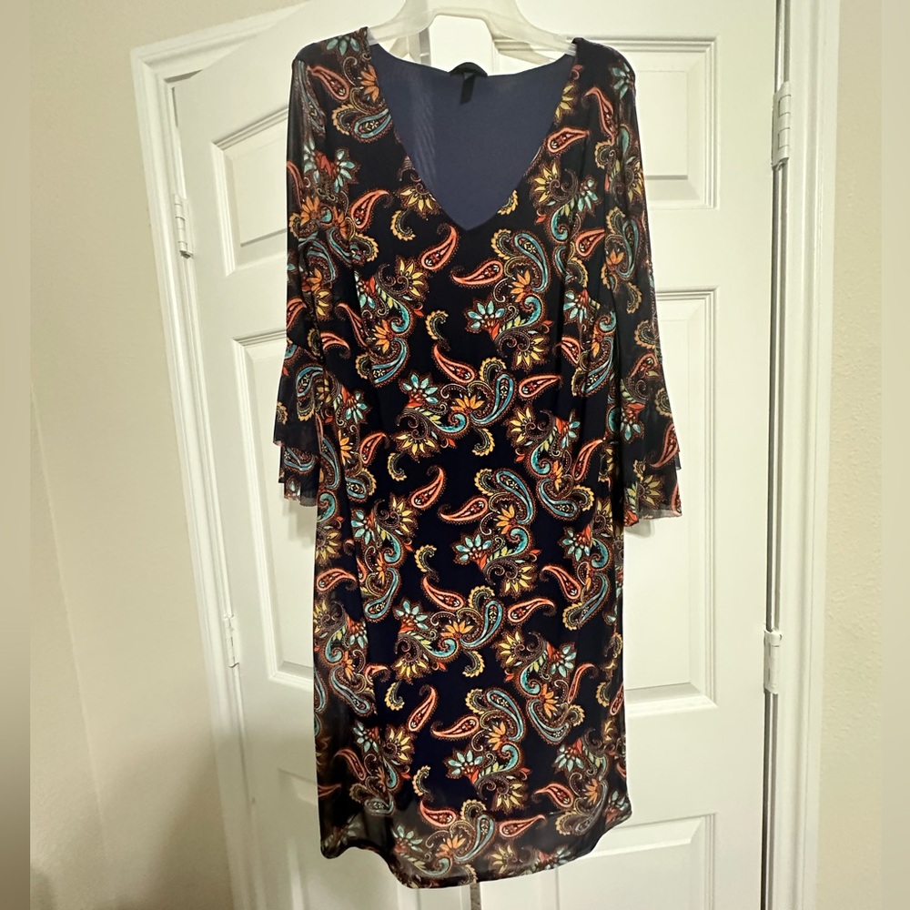 Navy blue western dress